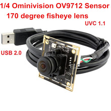 Fisheye H.264 30fps 1280x720 usb camera module cmos Ominivision OV9712 mini 38*38mm camera module for Windows Linux Mac Android 2024 - buy cheap