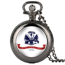 Reloj Digital de bolsillo para hombre, pulsera con diseño del Ejército de los Estados Unidos, estilo árabe, Alicia en el país de las Maravillas, collar 2024 - compra barato