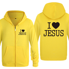 I Like Jesus God Christian Sweatshirts Men 2018 Mens Zipper Hooded Fleece Hoodies Cardigans 2024 - buy cheap