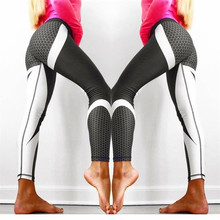 Calça legging estampada feminina de cintura alta, para yoga e esportes, fitness, justa, sem costura, para corrida, esportes, 2018 2024 - compre barato