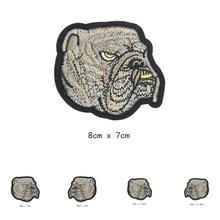 Parches de perro Bulldog, bolsa para planchar, apliques bordados, accesorios de ropa DIY, parche para camiseta, insignias de tela para ropa B206 2024 - compra barato