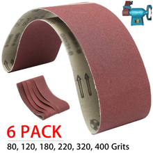 6pcs/set Sanding Belts For Grinding Polishing 915*100mm Mix 80,120,180,220,320,400 Grit Sanding Belt Abrasive Tools Accessories 2024 - buy cheap