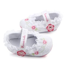 The New Super Beautiful Princess Lace Flower Grils Baby Toddler Shoes Infant Baby Crib Shoes 2024 - buy cheap