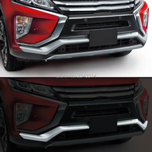 For Mitsubishi Eclipse Cross 2017-2019 ABS Chrome External Rear Bumper Grill Sticker Cover Trim Frame Car Styling Accessories 2024 - buy cheap