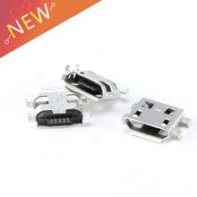 100 шт., Micro USB 5pin B Тип 0,8 мм, гнездовой разъем для мобильный телефон, мини USB разъем, 5pin, разъем для зарядки, четыре фута 2024 - купить недорого