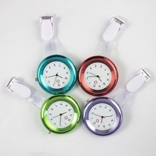 Shellhard-Reloj de silicona para enfermera, esfera redonda de cuarzo, bolsillo médico, broche Fob, colgante, relojes de enfermera, 8 colores 2024 - compra barato