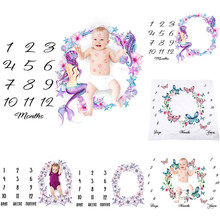 Manta textil para el hogar para bebés y niñas, accesorios de decoración para sesión de fotos de cumpleaños 2024 - compra barato