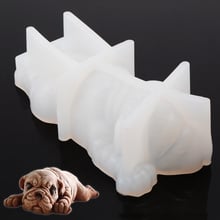 Cake Fondant Chocolate Jelly Puppy Mold White 3D Dog Animal Shape Silicone Mold Kitchen Mousse Bakeware Baking Cake Tools 2024 - buy cheap