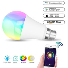 Bombilla LED inteligente de alto brillo, foco de luz RGB E27/B22 con atenuación de ahorro de energía, Multicolor, 7W y 11W 2024 - compra barato