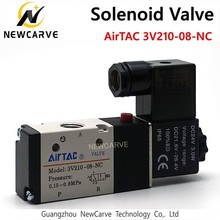 Válvula Solenoide de husillo ATC Airtec, 3V210-08-NC, 220V, 24V, dos tres válvulas, válvula magnética normalmente cerrada, NEWCARVE 2024 - compra barato