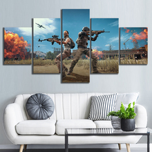 5 piezas Pubg estimular el campo de batalla, póster de videojuegos de pared para la decoración del hogar cartel decoración pared ilustración de lona al por mayor 2024 - compra barato