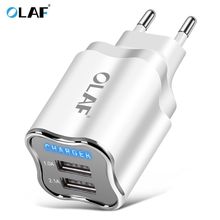 Olaf EU/US Plug USB Charger For iphone xs max Wall USB charger Portable Power Adapter Charging for Samsung S8 S9 Huawei xiaomi 2024 - buy cheap