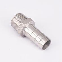 1/2" BSPT Male x 8mm Hose Barbed 304 Stainless Steel Pipe Fitting Hose tail Connector 2024 - buy cheap