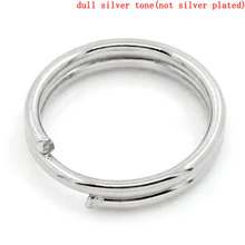 Lovely Split Rings Findings Silver Color 7mm Dia,1000PCs (B24666) 2024 - buy cheap