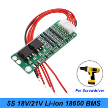5S 15A Li-ion Lithium Battery BMS 18650 battery screwdriver Charger Protection Board 18V 21V Cell Protection Circuit a20 2024 - buy cheap
