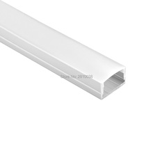 Perfil de luz led de aluminio montado en superficie, extrusión de carcasa de aluminio estilo U para lámpara de pared empotrada, 100X1M 2024 - compra barato