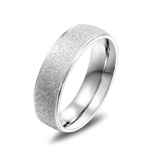 Мужские и женские кольца для пар, серебряные кольца из нержавеющей стали, простые ювелирные аксессуары, высокое качество, кольцо на палец, 2020, Прямая поставка 2024 - купить недорого