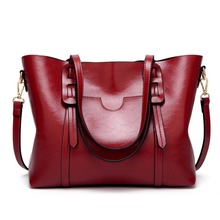 Fashion Oil wax 100% genuine leather women's messenger crossbody bag Large Tote women leather handbags female shoulder bag C834 2024 - buy cheap