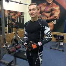 2019 2020 rash guard mma male fitness training compression suit men's running suit brand  MMA Rashard kit  running set s-4xl 2024 - buy cheap