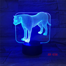 Lâmpada de led em acrílico 3d 7 cores, luz noturna para quarto, usb, para mesa, para bebês dormir, decoração, presente para crianças
