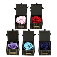 Dried Eternal Roses Flowers Endless Preserved Roses Flower Gift Box Valentine's Day Birthday Gift Wedding Party Decor 2019 2024 - buy cheap