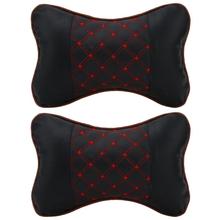 2pcs 28CM Car Headrest Pillow Breathable Car Headrest Supplies Seat Neck Relax Pillows Neck Auto Leather Pillow 2024 - buy cheap