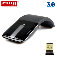 CHYI-ratón plegable Bluetooth 4,0, Mouse ergonómico, Arc Touch, 1200DPI, para portátil 2024 - compra barato