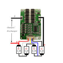 Placa de proteção de bateria refletora de ferro-lítio-12v, 18a, 3.2v, lifepo4, limite de corrente, 32650 baterias 2024 - compre barato