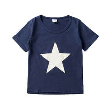 2019 Toddler Kids Boys T Shirt Short Sleeve Shirts Children Cute Star Tops Casual Tee Summer Cotton Costume Fashion New Hot Sale 2024 - buy cheap