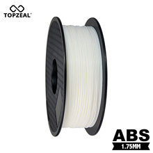 TOPZEAL ABS White Filament 1.75mm 1KG/Roll Plastic Consumables Material for MakerBot/RepRap/Mendel 3D Printer Filament 2024 - buy cheap