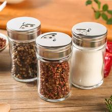 1PC Glass Kitchen Pepper Spice Shaker Salt Seasoning Can Cruet Condiment Bottle Coffee Sugar Seal Jar Seasoning Shaker 2024 - buy cheap