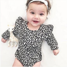 Pelele de manga larga con estampado de leopardo para bebés, ropa informal, para recién nacidos, UK 2024 - compra barato