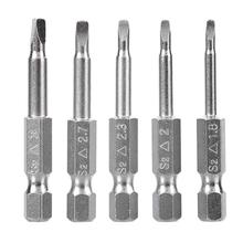 5pcs S2 Alloy Steel Triangular Screw  Bit Anti Slip Triangle Screw Head 1.8/2/2.3/2.7/3 mm Dropshipping Bits Magnetic Screwdrive 2024 - buy cheap