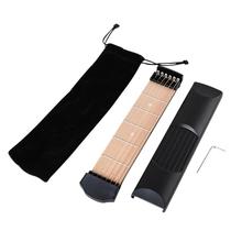 Pocket Guitar 6 Strings Chords 6 Frets Guitarra Practice Tool Gadget Guitar Accessories for Beginner Gift with wrench Velvet Bag 2024 - buy cheap