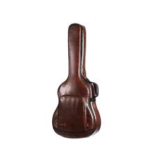 Mochila de guitarra acústica folk, bolsa de ombro 40 41 de couro pu macio à prova de choque, bolsa de transporte 2024 - compre barato