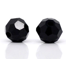 DoreenBeads 200 Black Created Crystal Quartz Faceted Beads 5000 4mm(B08826), yiwu 2024 - buy cheap