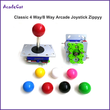 Free shipping 2PCS/Lot Classic 4/8 way Arcade Game Joystick Zippyy Game jamma Mame Stick Multi color Ball Replacement 2024 - buy cheap