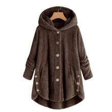 New Women Winter Coat Ladies Fluffy Fur Warm Casual Long Jacket Outwear Overcoat 2024 - buy cheap