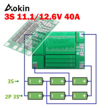 3S 40A BMS 11.1V 12.6V 18650 lithium battery protection Board with Enhance/balanced Version for drill 40A current diy kit 2024 - buy cheap