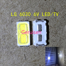 Светодиодная подсветка для телевизора LG, светодиодная подсветка высокой мощности для ЖК-телевизора, 1 Вт, 6 в, 6030, для холодного белого телевизора, LATHT420M, 2000 шт. 2024 - купить недорого