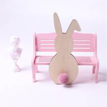 Nordic Style Easter Wooden Rabbit Ornaments Children's Room Decoration Wood Craft Kids Safe Natural Toys Gifts Photography Props 2024 - buy cheap