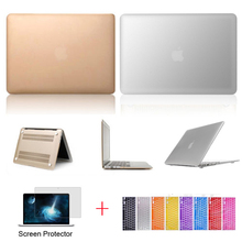 Luxury Champagne Gold Silver Sleeve Cover Hard Case Shell for Apple Macbook Air 11 13 Pro 13 15 Retina 12 13 15 inch A1932 2024 - buy cheap