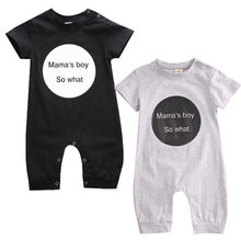 2019 New Spring Newborn Baby Boy Girl Clothes Infant Letter Print Long Sleeve Cotton Romper Jumpsuit Outfits Clothes 0-18M 2024 - buy cheap