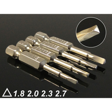 Conjunto de chaves de fenda magnéticas, 50mm, 3/4 ", haste hexagonal, suporte magnético, 1/4/1.8/2.0mm, s2, ferramentas manuais de aço 2024 - compre barato