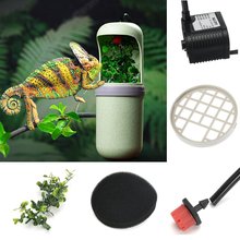 Fuente de agua potable para Reptiles, dispensador de agua de lagarto camaleón, terrario, suministros de alimentación de Habitats, 220-240V, 2W 2024 - compra barato