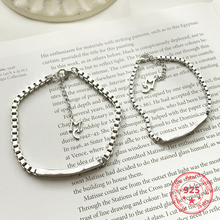 Korea New Style 925 Sterling Silver Bracelets for Women Simple Fashion Chic Bangle for Couple Jewelry 2024 - buy cheap