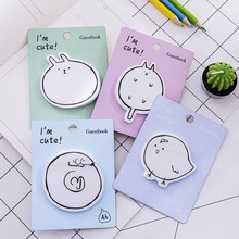 Memo Pads Sticky Notes Self- Adhesive Animal Shapes Decorative Sticker Office Stationery School Supplies 1PCS/30Pages 2024 - buy cheap