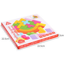 Puzzle Baby Toys Wooden Toy Montessori Developmental 3D Puzzles For Children Safe Cartoon Shape Colorful Infant Toy Let's Make 2024 - buy cheap