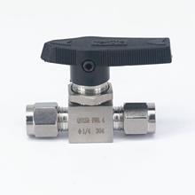 Fit For 1/4" inch O/D Tube 304 Stainless Steel Compression fitting shut off Ball Valve 915 PSI Q91SA PN 6.4  2024 - buy cheap