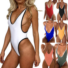 Women Swimming Costume Padded Swimsuit Monokini Swimwear Bikini Push Up Bra UK 2024 - buy cheap